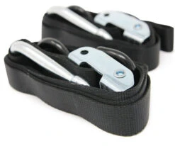 Heavy Duty Motorcycle Tie Downs Handlebar Loop Strap & Snap Hook Black/Black 25mm -Motorcycle Parts Store 17 TD0 BB 5