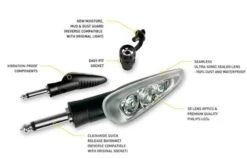 Click N Ride Quick Release Motorcycle Indicator Blinker 4 Pack 7 Click N Ride Quick Release Motorcycle Indicator Blinker 4 Pack -Motorcycle Parts Store 4204 2