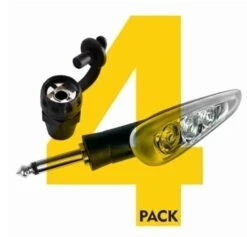 Click N Ride Quick Release Motorcycle Indicator Blinker 4 Pack