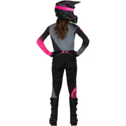 ONEAL 2022 ELEMENT RACEWEAR MX MOTOCROSS PANTS BLACK/GREY/PINK [Size: Y22] -Motorcycle Parts Store 765724 765727 4