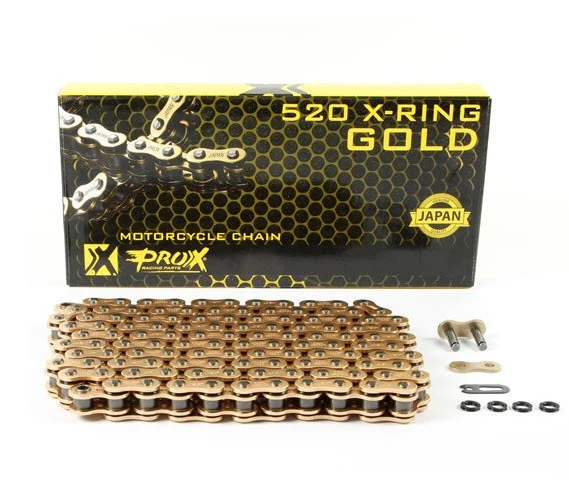 Pro-X 520 Heavy Duty Gold X-Ring Drive Chain 1 Pro-X 520 Heavy Duty Gold X-Ring Drive Chain