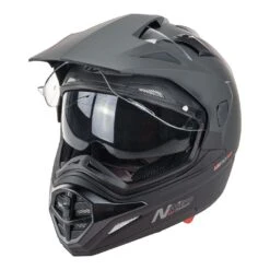 Nitro MX670 UNO DVS Dual Purpose Adventure Helmet Satin Black [Size: L] -Motorcycle Parts Store 85 601 c 4