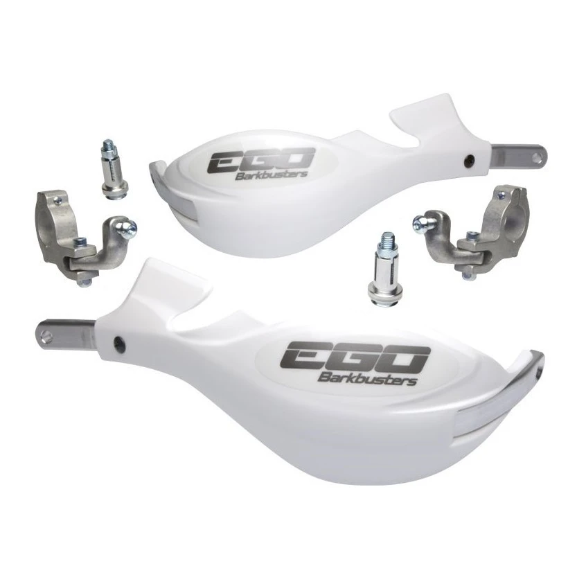 Barkbusters Ego Hand Guards For Tapered Bars White 1 Barkbusters Ego Hand Guards For Tapered Bars White