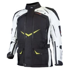 Motodry Advent-Tour Trekker Motorcycle Jacket Black Grey Fluro 4XL