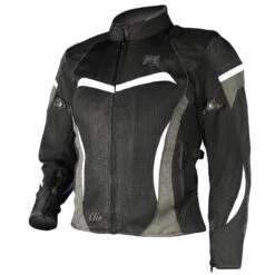 Motodry Clio Ladies Motorcycle Jacket Black White 26