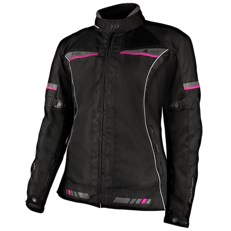 Motodry 4 Seasons Ladies Motorcycle Jacket Black Grey Magenta 24 1 Motodry 4 Seasons Ladies Motorcycle Jacket Black Grey Magenta 24