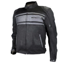 Motodry Revolt Motorcycle Jacket Black Grey 4XL