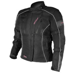 Motodry Siena Ladies Motorcycle Jacket Black Magenta 24