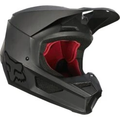 Fox V1 Matte MX Helmet ECe Mt Black 2X