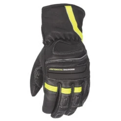 Motodry Urban Dry Leather Motorcycle All Season Gloves Fluro XL