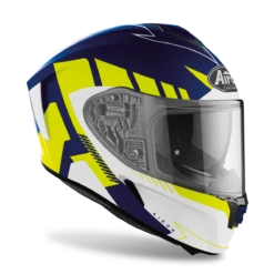 Airoh Spark Rise Road Motorcycle Helmet Matt Blue Yellow XXL -Motorcycle Parts Store HASPA347 1