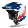 Airoh TRR-S Keen Trials Motorcycle Helmet Blue Red Gloss XXL