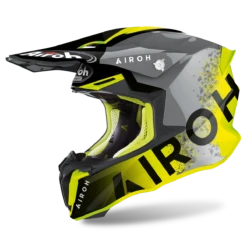 Airoh Twist 2.0 Bit Off Road Motorcycle Helmet Yellow Gloss XXL