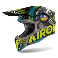 Airoh Wraap Alien Off Road Motorcycle Helmet Yellow Matt XXL