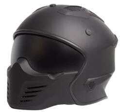 Rxt Warrior Matt Black Road Cruiser Motorcycle Helmet [Size: XL]