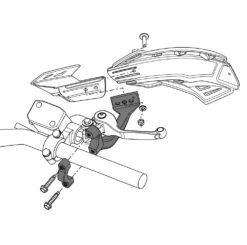 - Racetech Flex Ventred Orange MX Hand Guards Motocross Handguards -Motorcycle Parts Store KITPMFLAR00 0 4