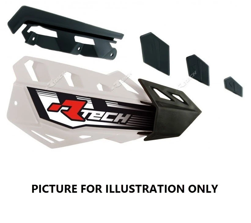 - Racetech Flex Vented Black MX Hand Guards Motocross Handguards 3 - Racetech Flex Vented Black MX Hand Guards Motocross Handguards - Image 3