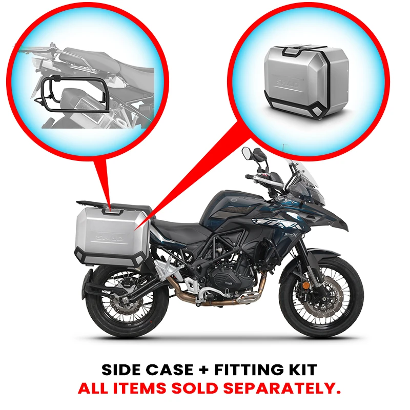 Shad TR47R Motorcycle Pannier Alluminum Right Case Only 2 Shad TR47R Motorcycle Pannier Alluminum Right Case Only - Image 2