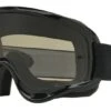 Oakley O-Frame MX Motorcycle Goggles Jet Black Dark Grey Lense