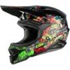 Oneal 2023 Series 3 Crank Motocross MX Helmet Black Multi Colour [Size: S]