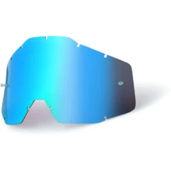 100% Percent Blue Mirror Motocross MX Lens
