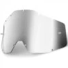 100% Racecraft, Accuri & Strata Adult Motocross Goggles Replacement Lens Mirror/Silver