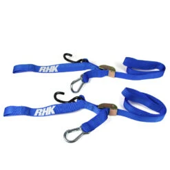 RHK Motorcycle Tie Downs Set Blue
