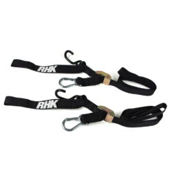 RHK Motorcycle Tie Downs Set Black