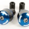 RHK Carbon Fiber Motorcycle Road Bike Handlebar Bar Ends - Blue