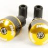 RHK Carbon Fiber Motorcycle Road Bike Handlebar Bar Ends - Gold