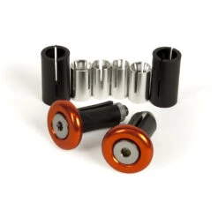 RHK Motorcycle MX Handlebar Bar Ends - Orange