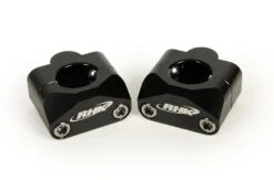 RHK Black Std 7/8 Handlebar 20mm Riser Uni Bar Clamps Adaptor Mounts