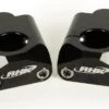 RHK Black Tapered Handlebar 35mm Riser Clamps Adaptor Mounts