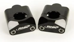 RHK Black Tapered Handlebar 35mm Riser Clamps Adaptor Mounts