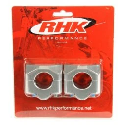 RHK Handlebar Adaptor Mounts Clamps Oversize Pro Taper Fat Bar Silver