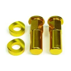 RHK Gold Motorcycle Rimlock Nut - Pair