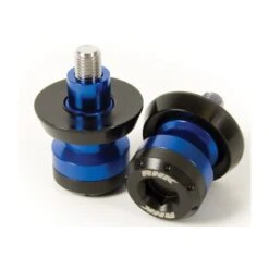 RHK Motorcycle Swingarm Pick-Up Knobs / Sliders Blue 6mm