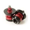 RHK Motorcycle Swingarm Pick-Up Knobs / Sliders Red 10mm