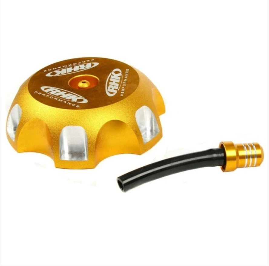 RHK Honda/Kawasaki/Suzuki Gold Alloy Fuel Tank Cap With Vent 3 RHK Honda/Kawasaki/Suzuki Gold Alloy Fuel Tank Cap With Vent - Image 3