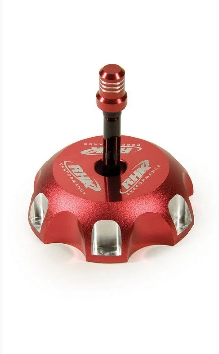 RHK Kawasaki/Yamaha Red Fuel Tank Cap With Vent 1 RHK Kawasaki/Yamaha Red Fuel Tank Cap With Vent