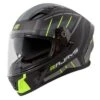 Rjays Apex III Switch Motorcycle Road Helmet Matt Black Yellow Grey L
