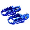 Scar Racing Evo Blue 57mm Wide Footpegs Fits Yamaha