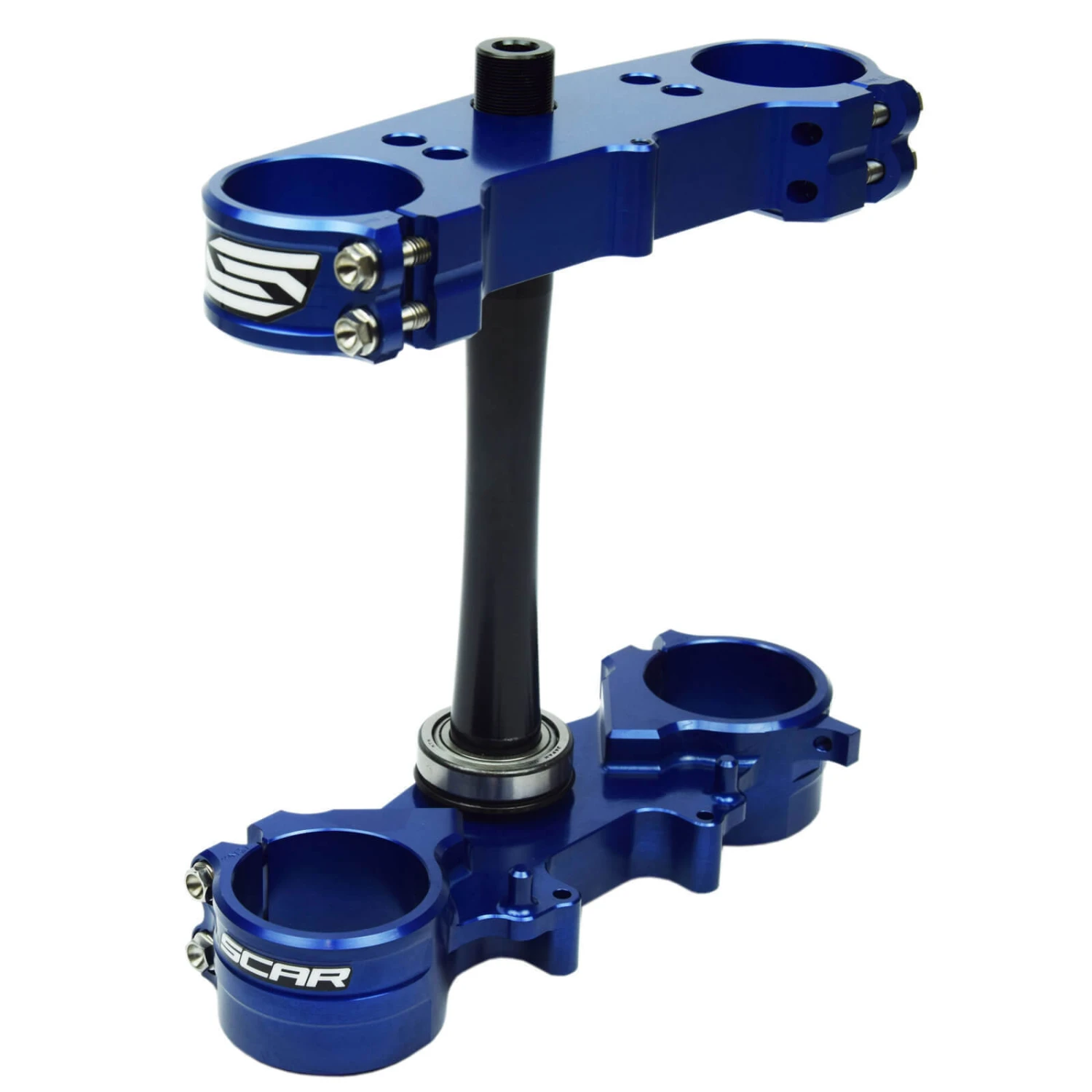 Scar Racing Motorcycle 25mm Offset Blue Triple Clamps Fits Kawasaki 1 Scar Racing Motorcycle 25mm Offset Blue Triple Clamps Fits Kawasaki