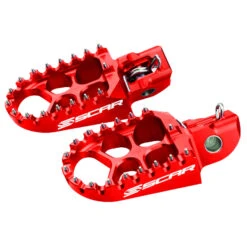 Scar Racing Evo Red 57mm Wide Footpegs Fits Honda