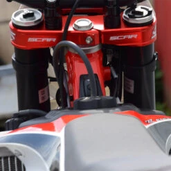 Scar Racing Motorcycle 21.5mm Offset Red Triple Clamps Fits Suzuki RMZ250 -Motorcycle Parts Store SC S4445 3