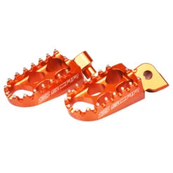 Scar Racing Orange 48mm Wide Motocross Footpegs Fits KTM