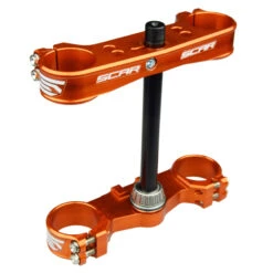 Scar Racing Motorcycle 22mm Offset Orange Triple Clamps Fits KTM -Motorcycle Parts Store SC S5418OR 2