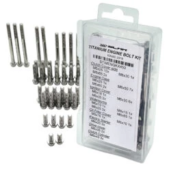 Scar Titanium Motorcycle Engine Bolt Kit Fits Kawasaki - 47 Pieces