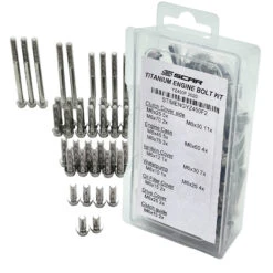 Scar Titanium Motorcycle Engine Bolt Kit Fits Yamaha - 49 Pieces