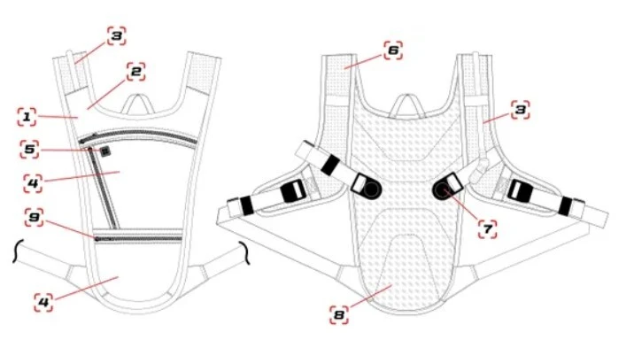 Spp 1.5L Hydration Pack Black 2 Spp 1.5L Hydration Pack Black - Image 2